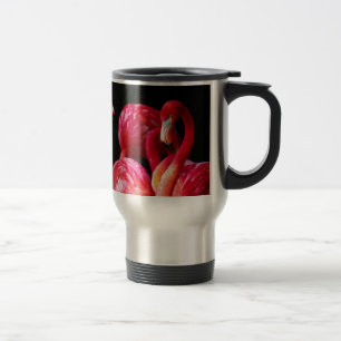 Rosa Vogelgezwitscher Reisebecher