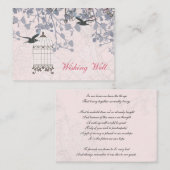 Rosa Vogelkäfig, liebende Vögel, die gute Karten w (Vorne/Hinten)