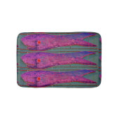 Rosa Volkskunst Badematte (Vorderseite)