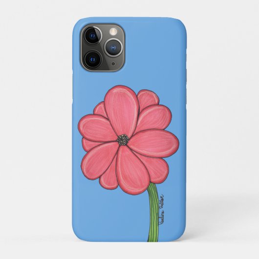 Rosa Vollblüte Case-Mate iPhone Hülle (Rückseite)