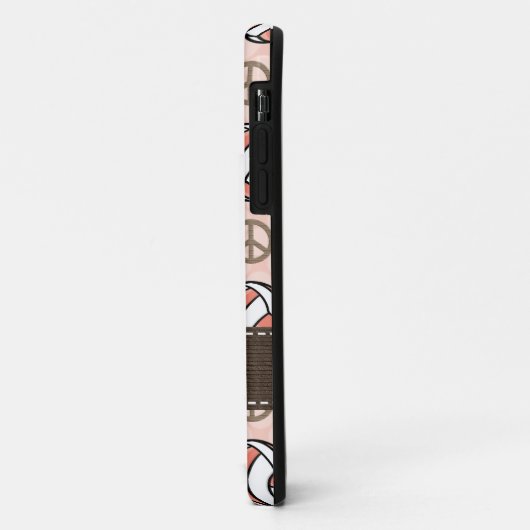 Rosa Volleyball Case-Mate iPhone Hülle (Hinten/Links)