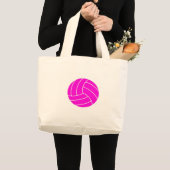 Rosa Volleyball Jumbo Stoffbeutel (Vorderseite (Produkt))