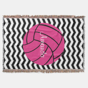 Rosa Volleyball-kundenspezifische Decke