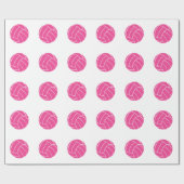 Rosa Volleyball-Packpapier Geschenkpapier (Flach)