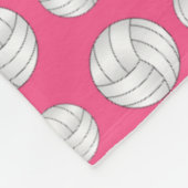 Rosa Volleyballmuster Fleecedecke (Ecke)