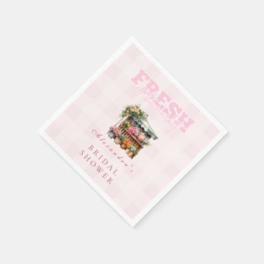 Rosa vom Brautparty des Marktes Serviette (Ecke)