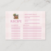 Rosa vom Markt Brautparty Rezept Begleitkarte (Vorderseite)