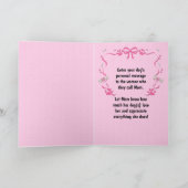 Rosa vom Muttertag des Hundes Karte (Innenseite)