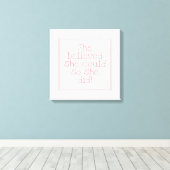 Rosa, von der sie glaubte, sie könnte es also tun leinwanddruck (Insitu (Holzboden))