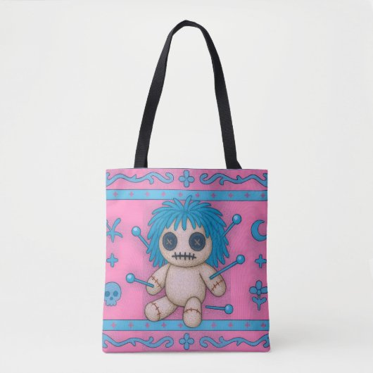 Rosa Voodoo Puppenstube Tasche (Vorderseite)