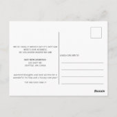 Rosa Vordertür Weve bewegter Urlaub Postkarte (Rückseite)