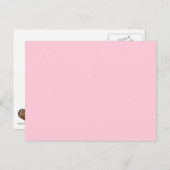 Rosa Vorlage zum Anpassen mit Bildern und Text Postkarte (Vorne/Hinten)