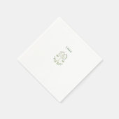 Rosa Waage, Tierkreiszeichen, Sternzeichen Serviette (Ecke)