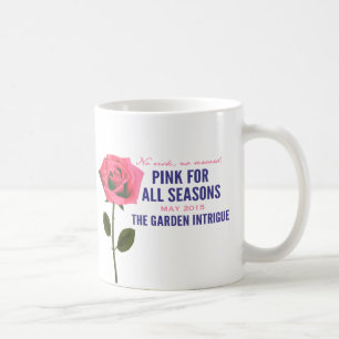 Rosa während aller Jahreszeiten kann (Tasse des Kaffeetasse