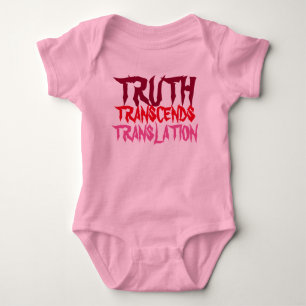 ROSA WAHRHEIT ÜBERSCHREITET BABY STRAMPLER