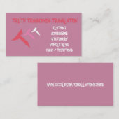 Rosa Wahrheitsgeschäfts-Karte Visitenkarte (Vorne/Hinten)