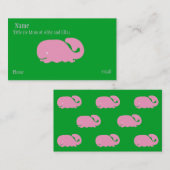 Rosa Wal-Mama-Karte Telefonnummerkarte (Vorne/Hinten)