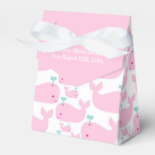 Rosa Wal-Thema-Babyparty Geschenkschachtel
