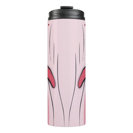 Rosa Wal Thermosbecher (Vorderseite)