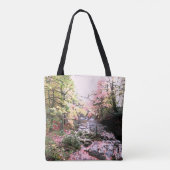 Rosa Waldglasur, mit Fluss, personalisiert Tasche (Rückseite)