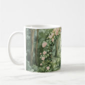 Rosa Waldhörnchen mit Blumenmuster Kaffeetasse (Links)