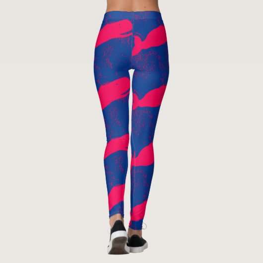 Rosa Wale Leggings (Rückseite)