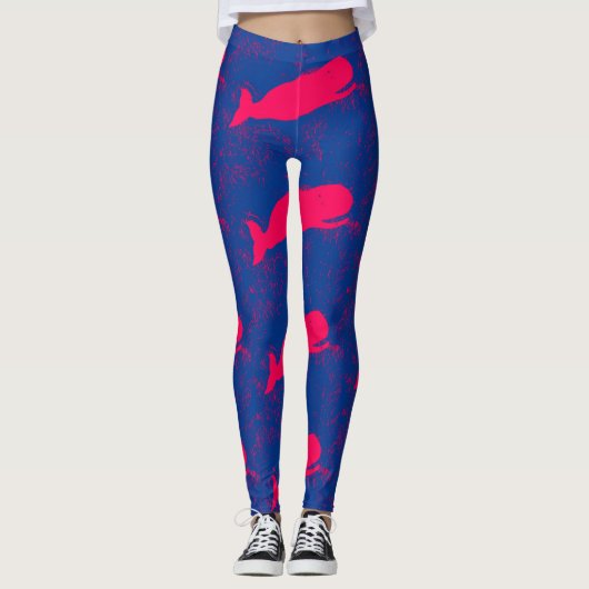Rosa Wale Leggings (Vorderseite)