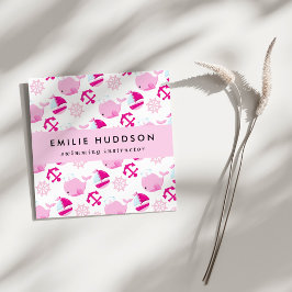 Rosa Wale, Schwimmlehrer, Schwimmlehrer Quadratische Visitenkarte