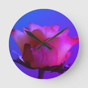 Rosa Wand-Uhr Runde Wanduhr