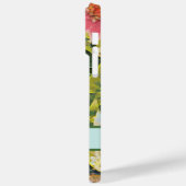 Rosa Wandleuchter Grüne Blätter Name Personalisier Case-Mate iPhone Hülle (Rückseite / Links)