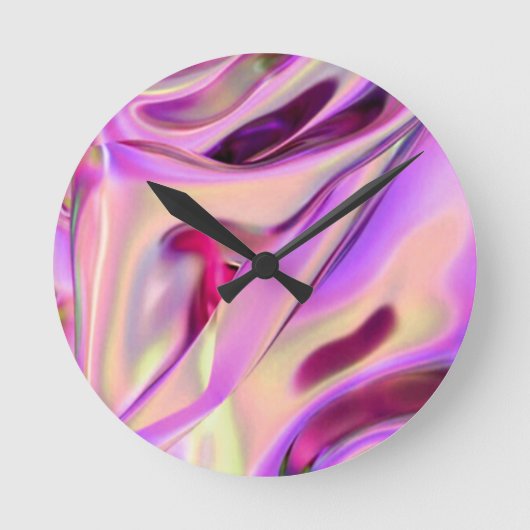 Rosa Wanduhr Multicolor (Vorderseite)