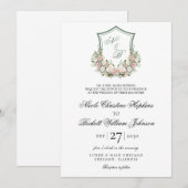 Rosa Wappen Einladung (Vorne/Hinten)