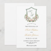 Rosa Wappen Einladung (Vorne/Hinten)