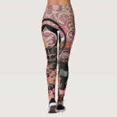 Rosa Wappen im Sturm Leggings (Rückseite)