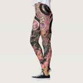 Rosa Wappen im Sturm Leggings (Links)