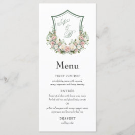 Rosa Wappen Menükarte