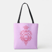 Rosa Wappen mit Tote-Beutel Tasche (Rückseite)