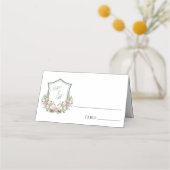 Rosa Wappen Platzkarte (Vorderseite)