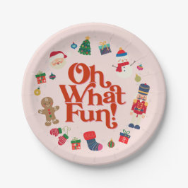 Rosa Was Spaß Weihnachten Weihnachten Weihnachten  Pappteller