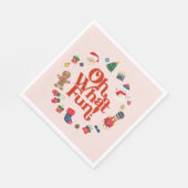 Rosa Was Spaß Weihnachten Weihnachten Weihnachten Serviette (Ecke)