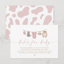 Rosa Wäscheleine Kleine Cowgirl Bücher für Baby