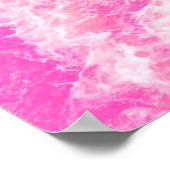 Rosa Wasser Kunst Poster (Ecke)