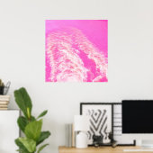 Rosa Wasser Kunst Poster (Heimbüro)
