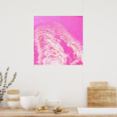 Rosa Wasser Kunst Poster (Küche)