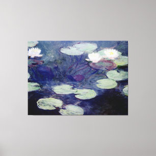 Rosa Wasser-Lilien: 1897-99 durch Monet Leinwanddruck
