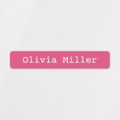 Rosa wasserdichte Beschriftungen für Schultagen Etiketten (Design 1)