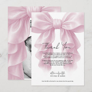 Rosa Wasserfall-Rüschen-Schleife Braut Hochzeit Da Einladung