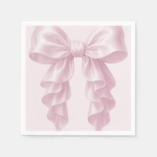 Rosa Wasserfall-Rüschen-Schleife Elegant Luxuriös Serviette