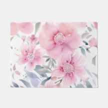 Rosa Wasserfarbe Blumen