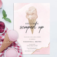 Rosa Wasserfarbe Brautparty Creme